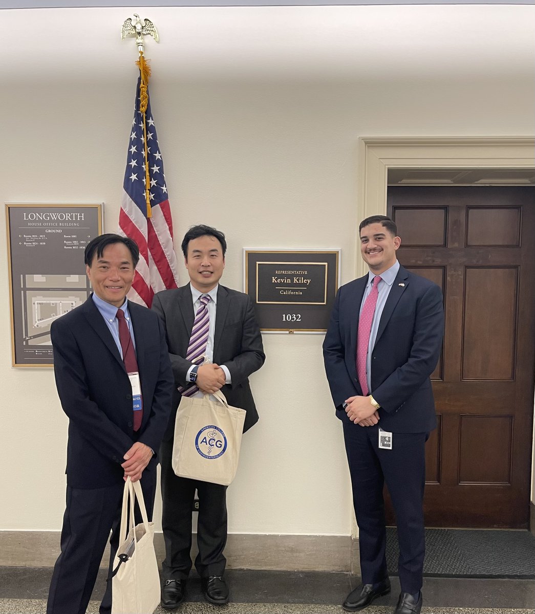 Thank you @AmCollegeGastro a productive #ACGAdvocacyDay2023 @RepThompson  @SenAlexPadilla @KevinKileyCA @DorisMatsui 
🔑The Safe Step Act S.652/H.R.2630
🔑Inflationary Update to Medicare Physician Payments H.R. 2474
🔑Efforts to Reform/Restrict Prior Authorization #FixPriorAuth