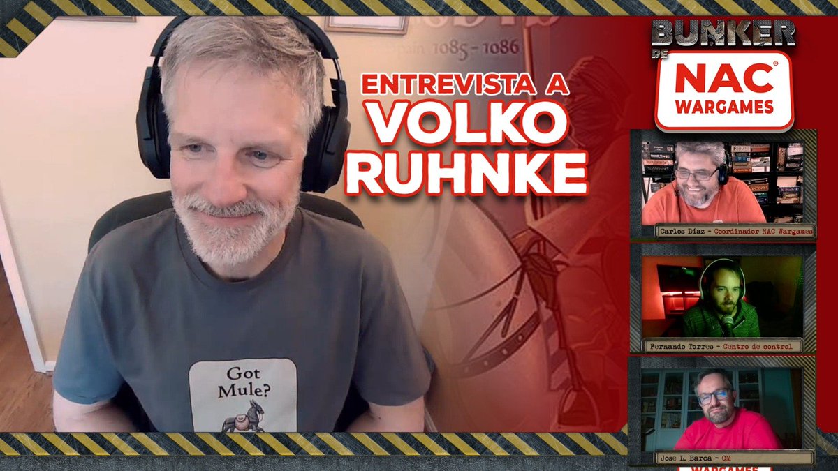 NACWargames's tweet photo. 🔥Vuelve el Búnker más famoso!!!
Esta vez entrevistamos a @Volko26 , autor de #Almoravid, segundo #wargame de la serie Levy &amp; Campaign.

▶️https://t.co/JAXuSBoW3w
💳Precompra: https://t.co/yIyhZpEVoi

#playwargames #enjoythehistory #interview https://t.co/qHcAmeJHhY