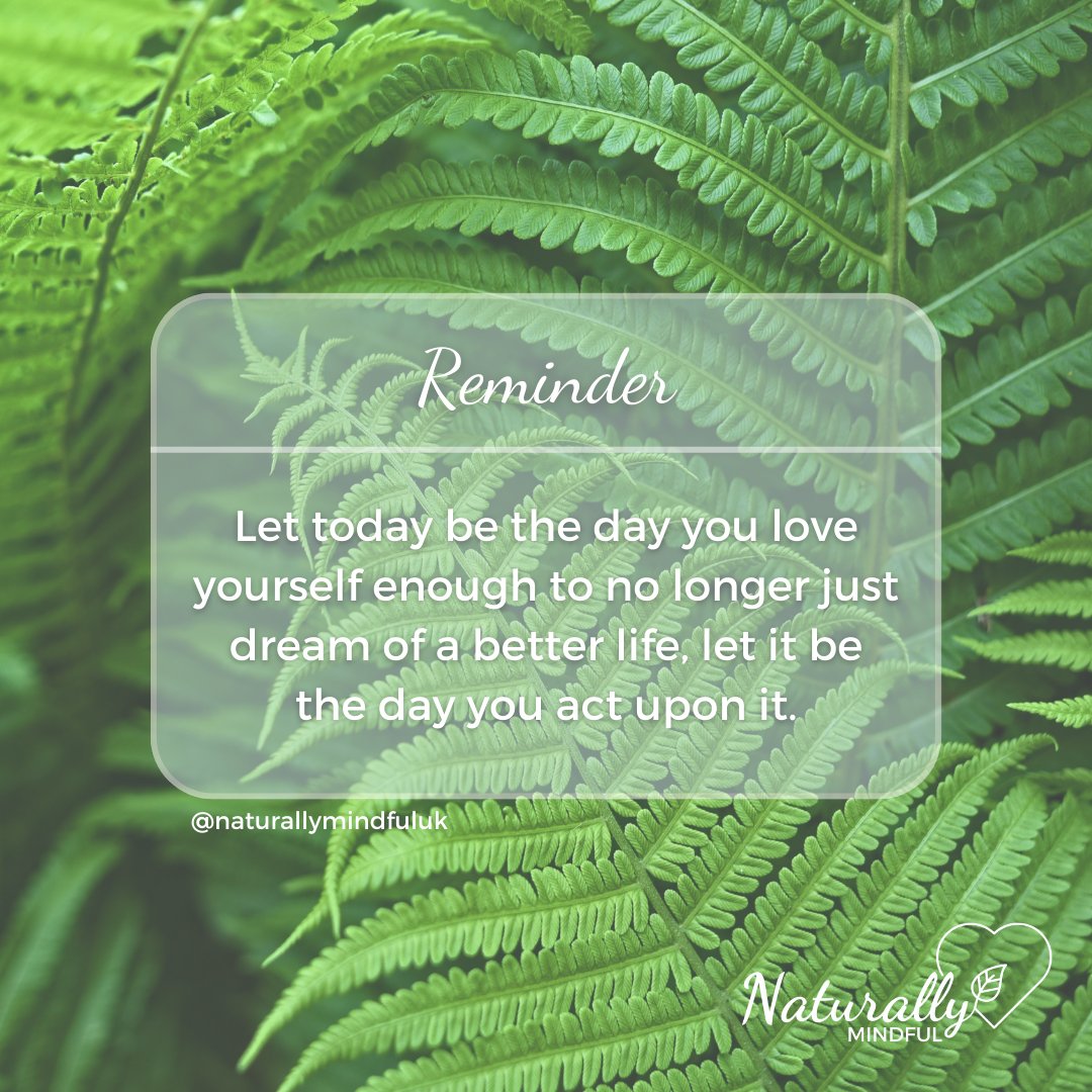 mindfullykim's tweet image. You deserve to live the life you've been dreaming of! Stop waiting for tomorrow and start taking action today! Whether it's pursuing a new career, starting a new hobby, or prioritising your self-care, let today be the day you choose to make it happen. 
#mindfulness