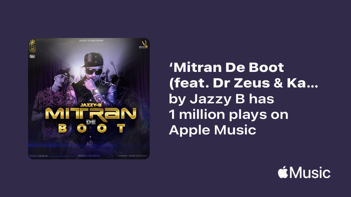 Just passed a new Milestone on @AppleMusic. Thanks for listening! music.lnk.to/9NiKRy @jazzyb
