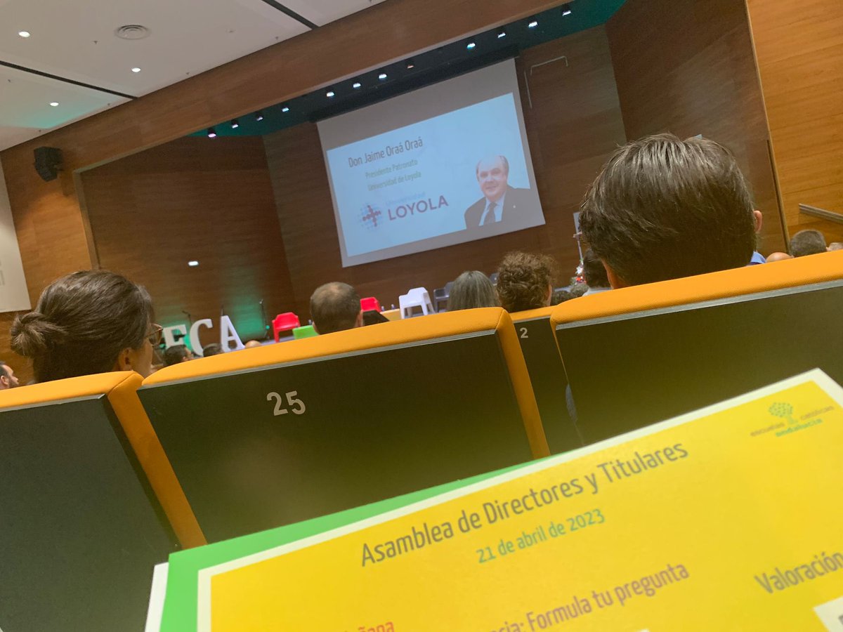 Hoy estamos presentes en la Asamblea Regional de Escuelas Católicas Andalucía. 
Espacio compartido de enriquecimiento para seguir creciendo juntos por una educación de calidad y accesible para todos.
 #SantoÁngelSevilla #educaciónenvalores #juntosporlaeducación  
<a href="/EC_Andalucia/">EC_Andalucia</a>