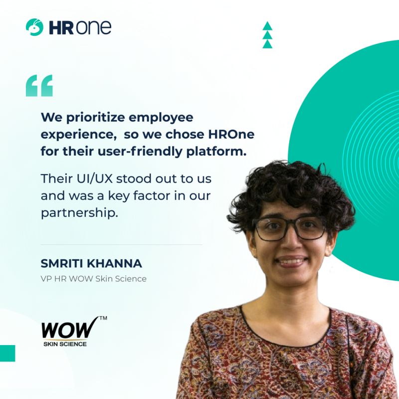 hronecloud's tweet photo. "Our foundation has been put into place," says @WOWSkinScience 's Smriti Khanna about their #HRtransformation with #HROne.
Want to learn more about how they reduced manual effort and increased employee engagement?
Check out the full case study here: https://t.co/uZIIfB7N8e https://t.co/sNsOqEVqPK
