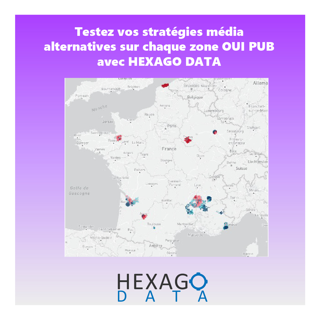 La solution #geomarketing HEXAGO DATA aborde un nouveau thème sur la génération de traffic en magasin.

▶  La prospection publicitaire digitale et print est-elle efficace partout ?

Plus d'infos ici : lnkd.in/d-GW9T_K

#HexagoData #PQR #print #digital #prospectus #traffic