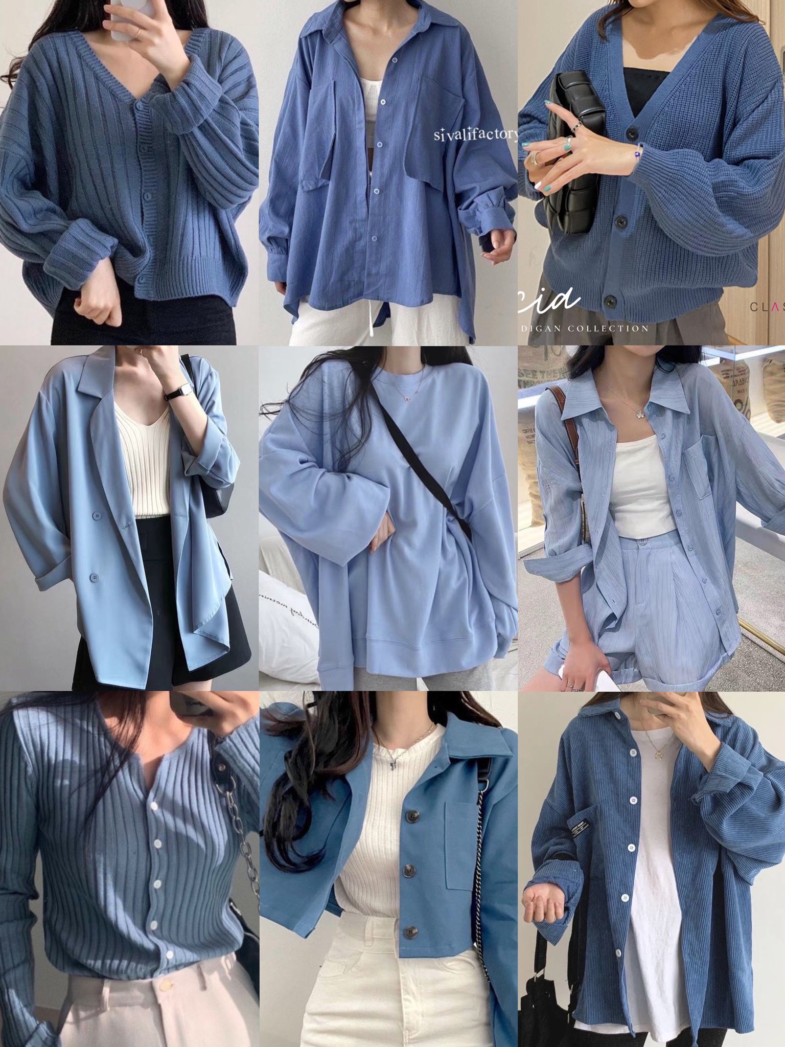 Casual blue outfit cheap
