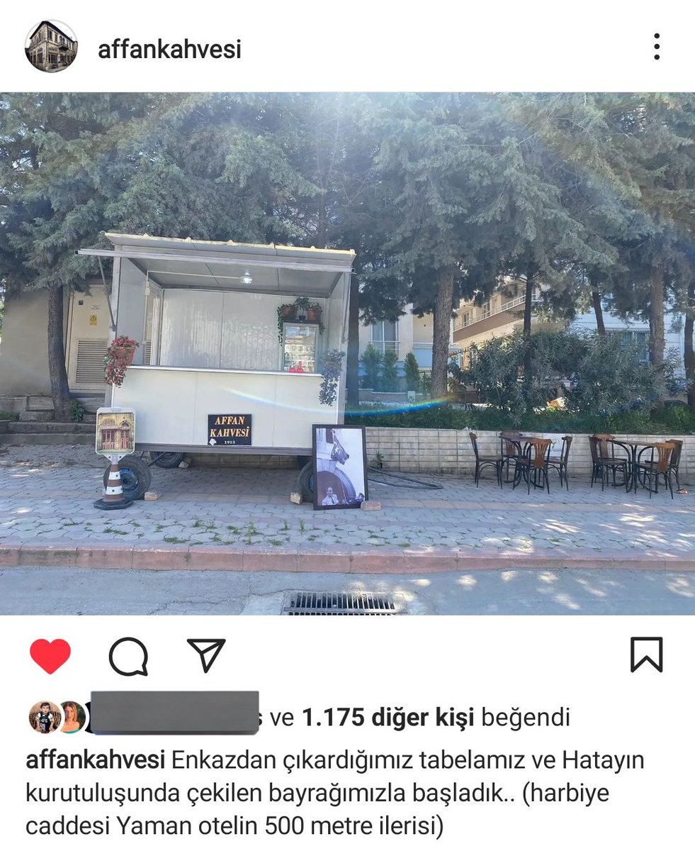 siyahkartus's tweet photo. Turistlerin ve biz Antakyalılar'ın gitmekten en çok keyif aldığı mekanlardan biri Affan Kahvesi açıldı. Antakya'ya giderseniz ya da Antakya'daysanız mutlaka uğrayıp haytalı yiyin... https://t.co/hVBuOqKmlg