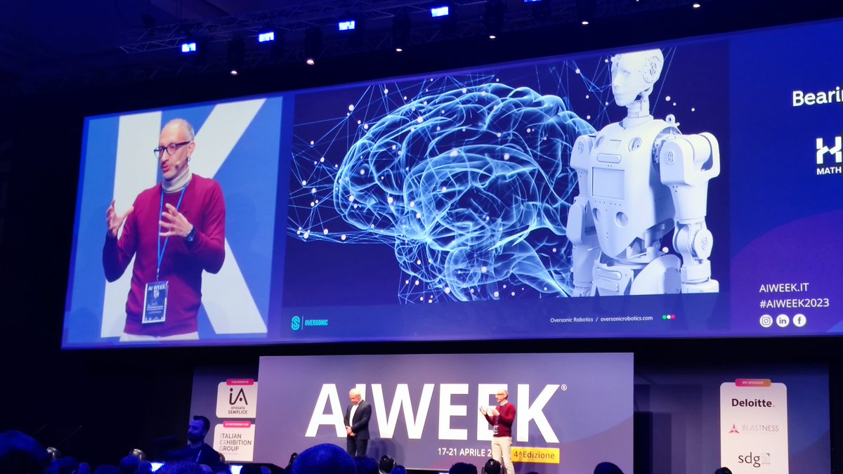 AMalfertheiner's tweet photo. #FabioPuglia the AI revolution in robotics

#aiweek2023 https://t.co/wtb8bRiV5a