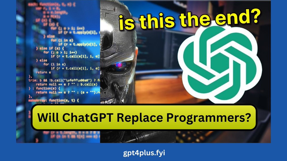 Gpt4Plus's tweet image. Will ChatGPT replace programmers? Explore the potential of AI and natural language processing in programming, and discover the benefits and limitations of ChatGPT. Learn how programmers can ensure ethical and responsible use of this technology, and how

gpt4plus.fyi/will-chatgpt-r…