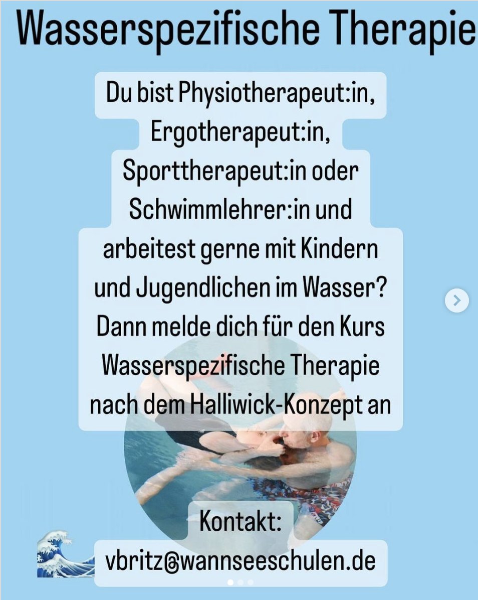 Vom 28.06. - 02.07. in Berlin (halliwick.net/en/course-cont…)