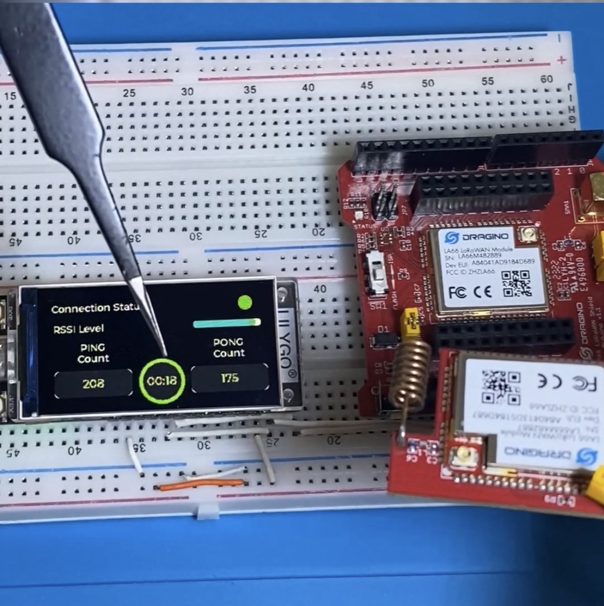 WAlmasarani's tweet photo. https://t.co/iHeRI96pqe
ESP32S3 LA66 LoRaWAN Module with LVGL TFT Interface
.
.
Check out #esp32 #lora #wireless #LoRaWAN #arduino
#loramodule #module #longrange #experiment #embedded #arduino #lilygo #iot #electronics #microcontroller #stm32f103 #esp32s3 #programming https://t.co/x1U7zzDyUA