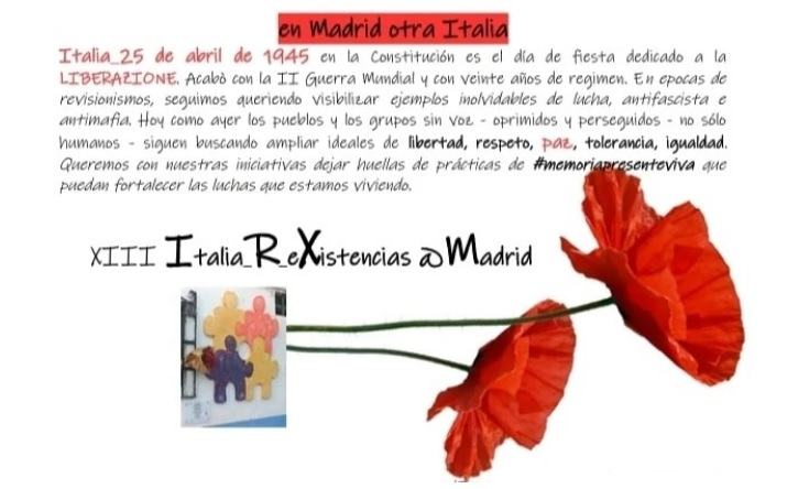 “A Madrid si muove un'altra Italia - en Madrid otra Italia” per il 25 aprile aise.it/comunit%C3%A0/…… @ItalyinSPA @iicmadrid @EmbEspItalia @Comites_Madrid @ItalianiAMadrid @italiansmadrid @CCISMadrid @IICE_Madrid