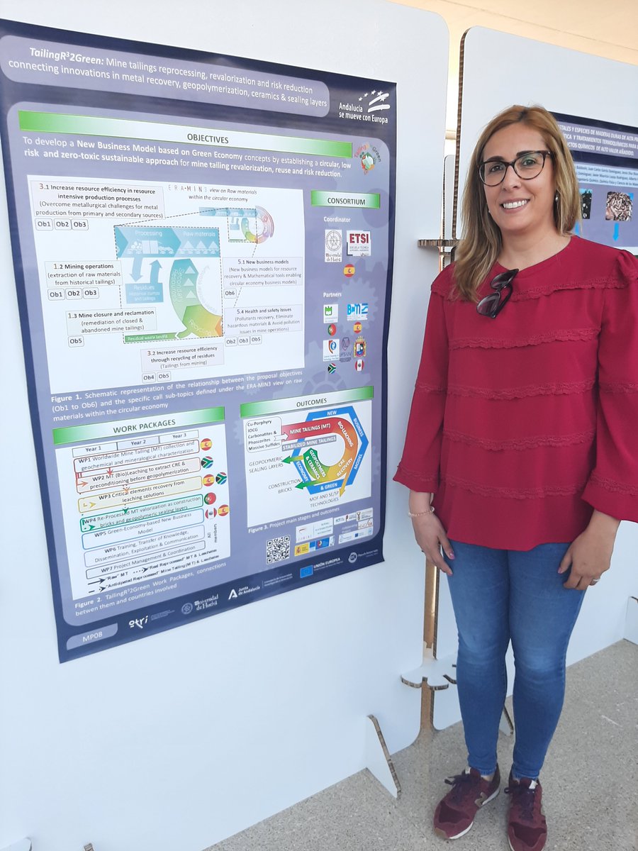 “Transfiriendo UHU', 20thApril 2023 (10H-14H) at the 'Facultad de Trabajo Social y Ciencias del Trabajo de la Universidad de Huelva”  
#tailingR32green was represented with a poster. It was a real pleasure to share the results of our work!
@ManuelACarabal4 
@Alba_G_Arias