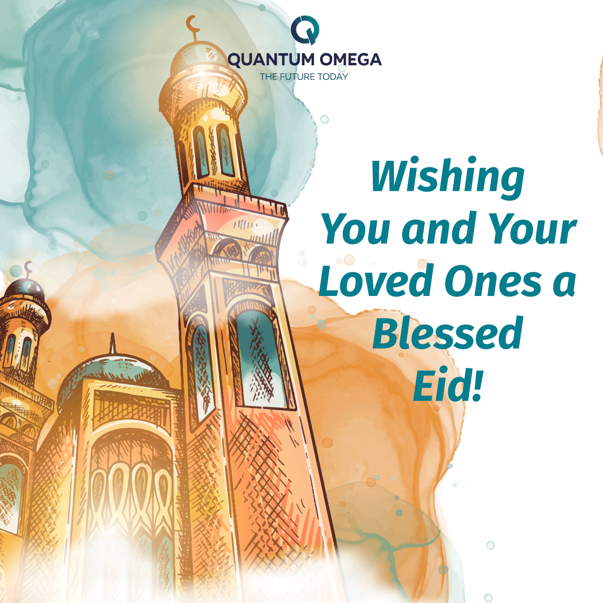 lifeatQuantum's tweet photo. Quantum Omega wishes you a joyous and blessed #Eid filled with peace, happiness, and prosperity. As we celebrate this occasion with our loved ones, let's remember those who are less fortunate and spread love and kindness in our communities.

#EidAlFitr2023  #EidMubarak https://t.co/4zwZoizpjv