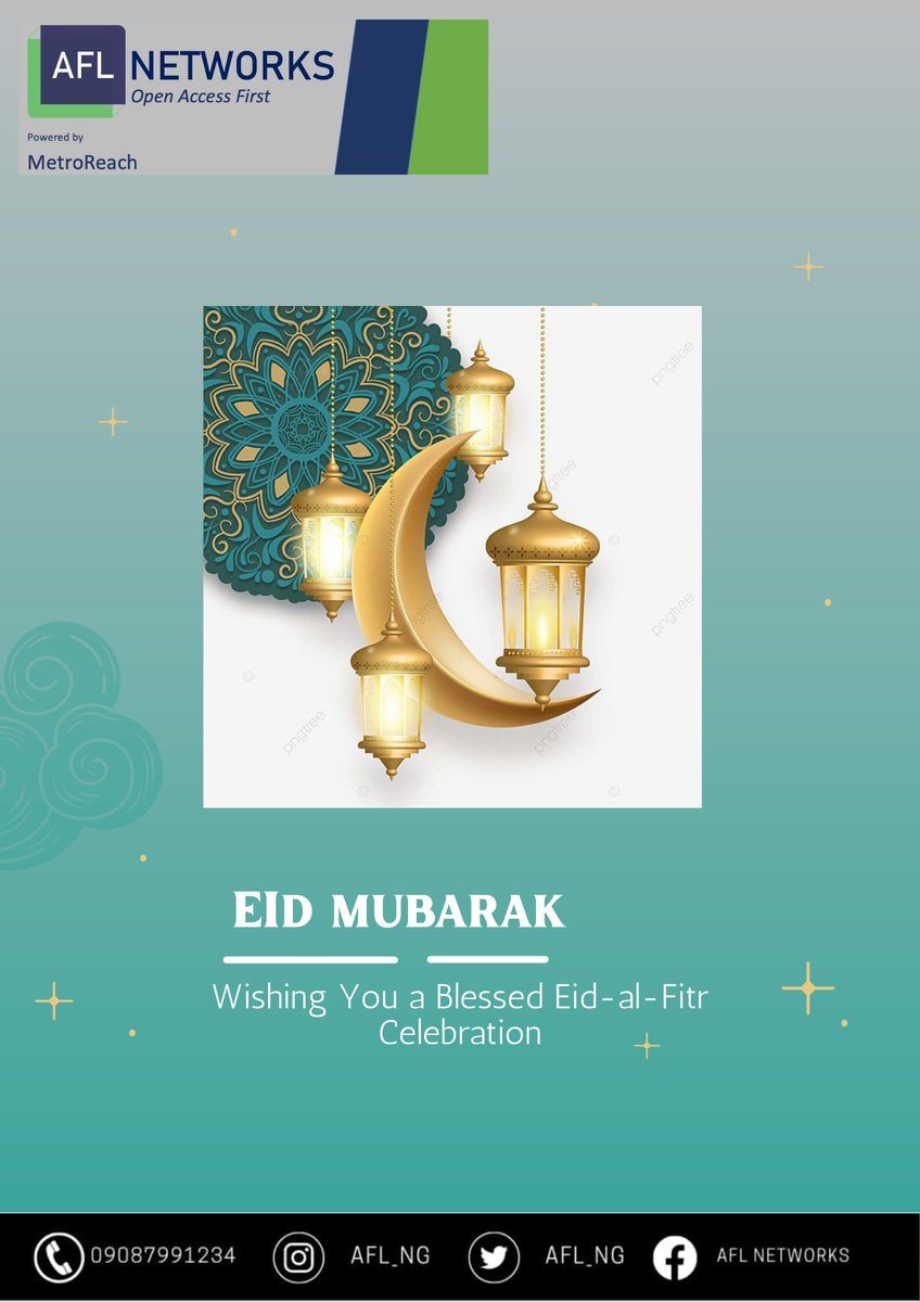 afl_ng's tweet photo. Happy Eid-al-Fitr Celebration to You and Your Loved Ones #Eid2023 #EidMubarak #ramadan #aflnetworks https://t.co/CFfHfzqFlb