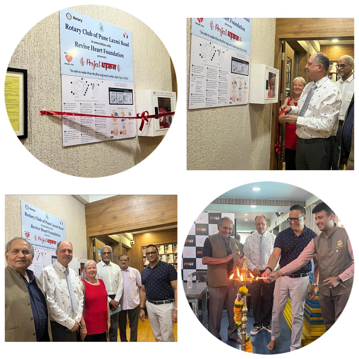 RotaryPune's tweet photo. Project Dhadkan achieves another milestone! We are thrilled to announce the installation of an AED at the Solaris Club, Pune.
#ProjectDhadkan #CardiacSafeCity #AEDInstallation #HeartHealthAwareness #CPR #cprs2023 #rotaryclub https://t.co/VwywS2wHHk