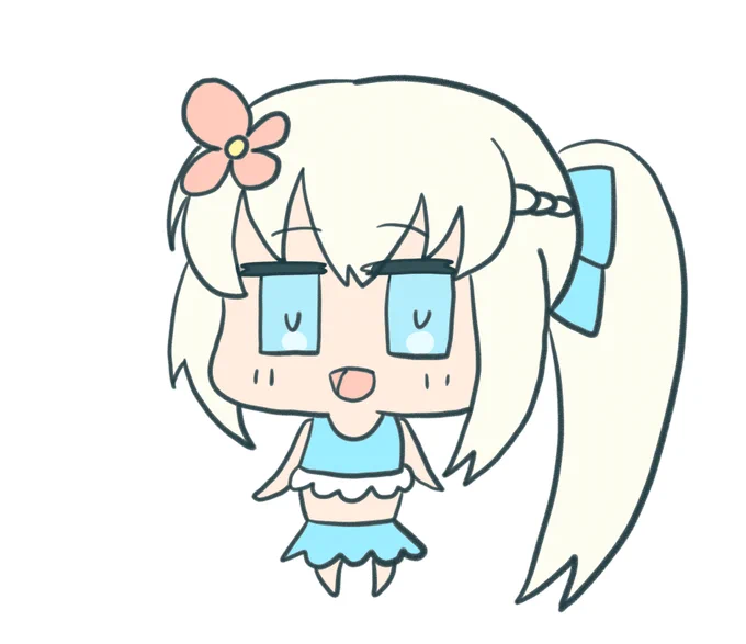 #FGO#もるがんちゃん熱いので水着に着替えたもるがんちゃん。 