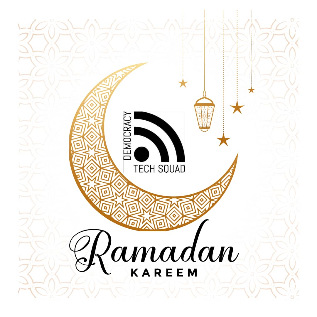 Le Réseau Democracy tech squads,  souhaite bonne fête du Ramadan à toutes les musulmanes et à tous le musulmans.
Vivement pour plusieurs années. 
<a href="/tuwindi/">Tuwindi Foundation</a> <a href="/WeAreNIMD/">NIMD</a> <a href="/UNFPA/">UNFPA</a> <a href="/benjdembele68/">Benjamin DEMBELE</a>