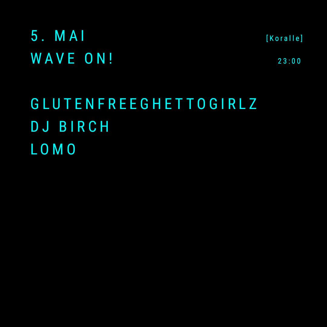 davefestival's tweet photo. WAVE ON! 〰️ 05.05. Koralle Dresden
DJs
Glutenfreeghettogirlz
DJ BIRCH
Lomo
Abendkasse: 7,- EUR
Start: 23:00
#weekender #davefestival #dresden #dresdenneustadt #koralle #koralledresden #bassmusic #festival #waveon #wave #electronicmusic #techno #party #dancing #fridaynight https://t.co/kM88wLRsmM