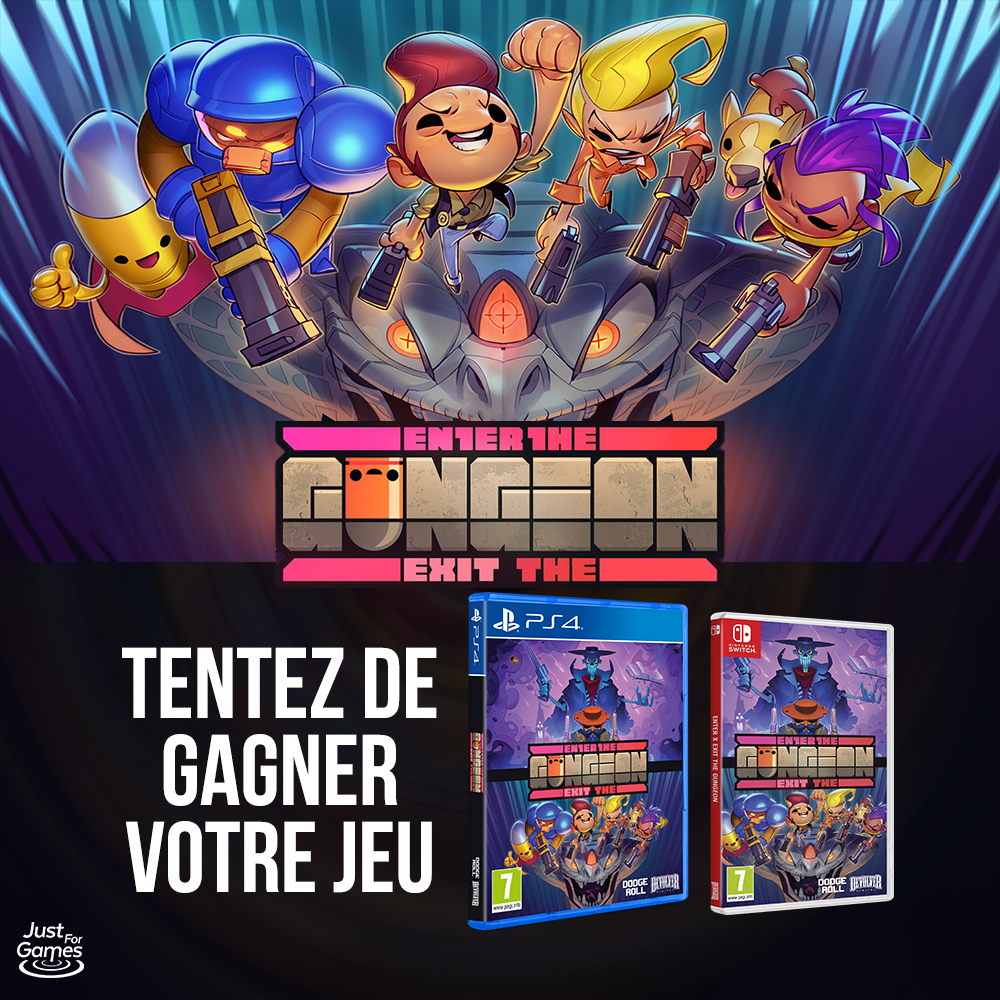 Micromania_Fr's tweet photo. Enter / Exit The Gungeon est DISPO ➡️ https://t.co/4kkzR8DnIS

Tentez de gagner votre jeu (Switch ou PS4 au choix)

➡ RT, Like &amp; Follow @Micromania_Fr &amp; @JustForGames_FR 
➡ Mentionnez un ami en réponse avec #MicromaniaGungeon

TAS dans une semaine https://t.co/2LlDJIa87C