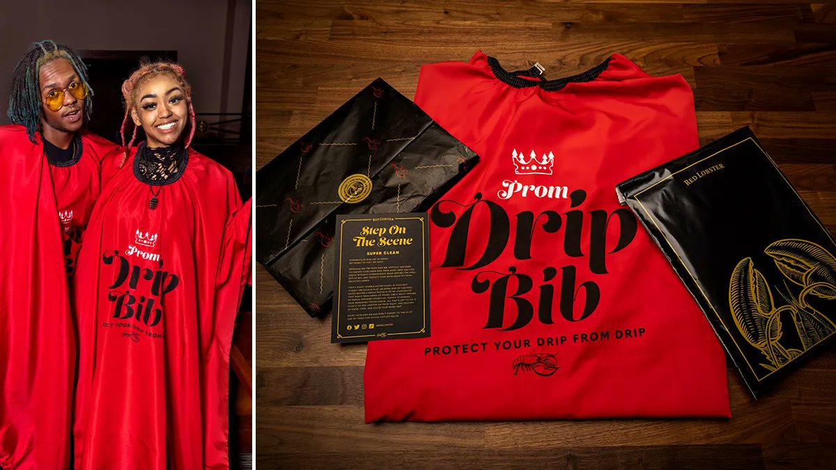 Adweek's tweet photo. 🦞 @RedLobster and Barkley limited created edition prom night bibs so those trying to stay fancy for the dance don't get messy before their grand entrances. https://t.co/8y9ZmtrzjH https://t.co/fpR0OBf54e