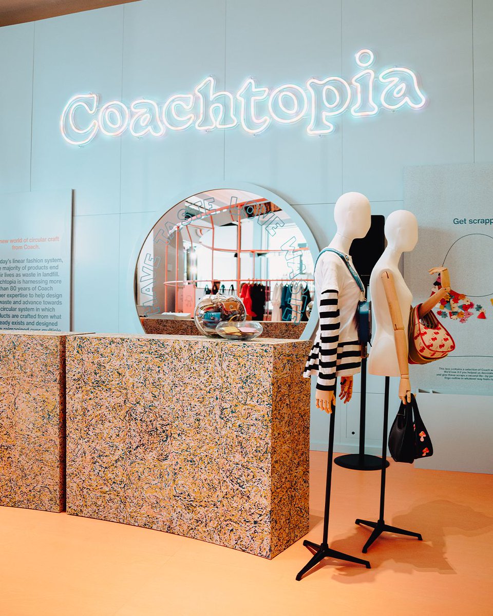 cppluxury's tweet photo. Coach launches new sub-brand Coachtopia - Selfridges London pop-up
#Coach #Coachtopia #Selfridges #circular #subbrand #luxury #luxuryfashion #luxurybags #luxuryretail #luxurybusiness @Coach @Selfridges https://t.co/WDsUzg7OSL