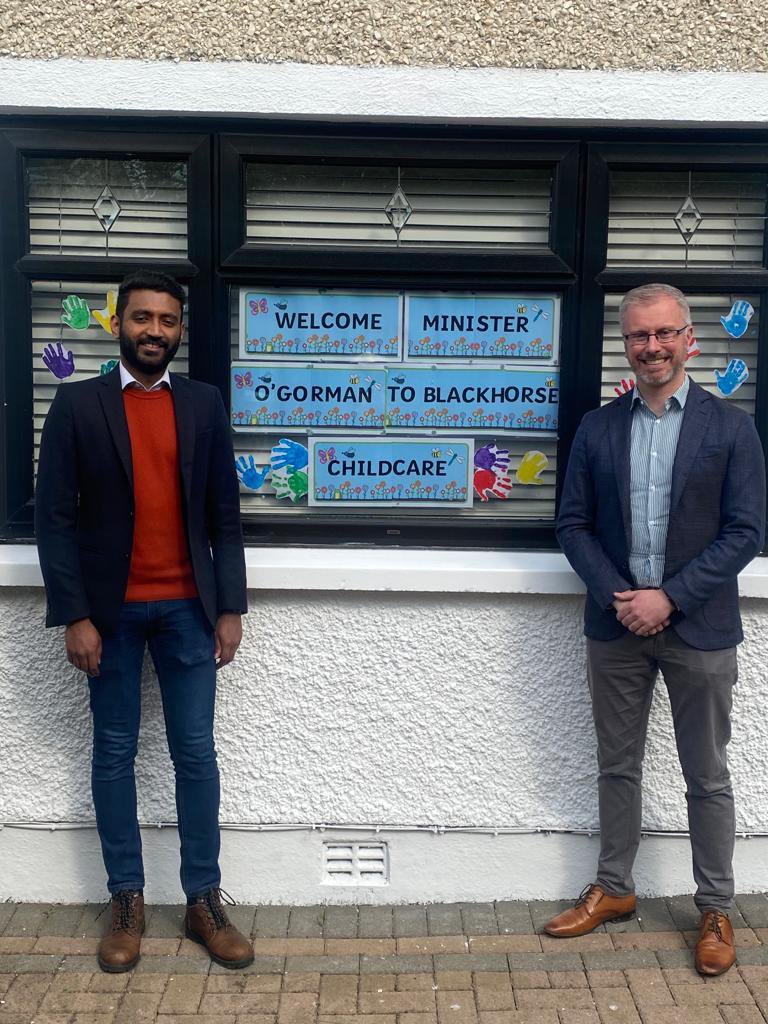 rodericogorman's tweet photo. Wonderful to visit Blackhorse Childcare today with @Feljin_J chat with the staff and meet the children who attend this fantastic service @BHChildcare https://t.co/gfBI4OMgXq