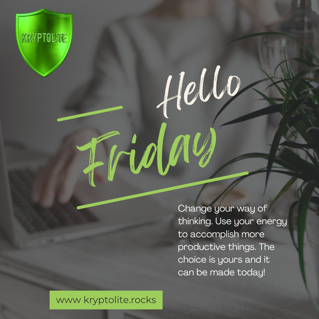 #HappyFriday from #kryprolite.

We hope you have a terrific weekend!

#EidUlFitr #passiveincome #krl