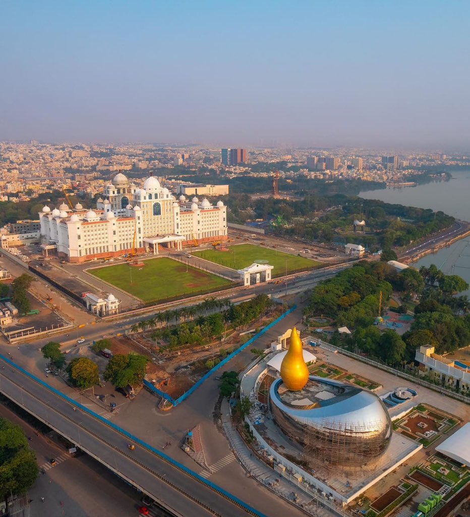 BRSHarish's tweet photo. "We shape our buildings; thereafter, our buildings shape us." - Winston Churchill

Dr BR Ambedkar Telangana State Secretariat is set for inauguration on April 30 by Hon’ble Chief Minister Sri K. Chandrasekhar Rao Garu.

#TelanganaSecretariat https://t.co/4o6hPrOb6g