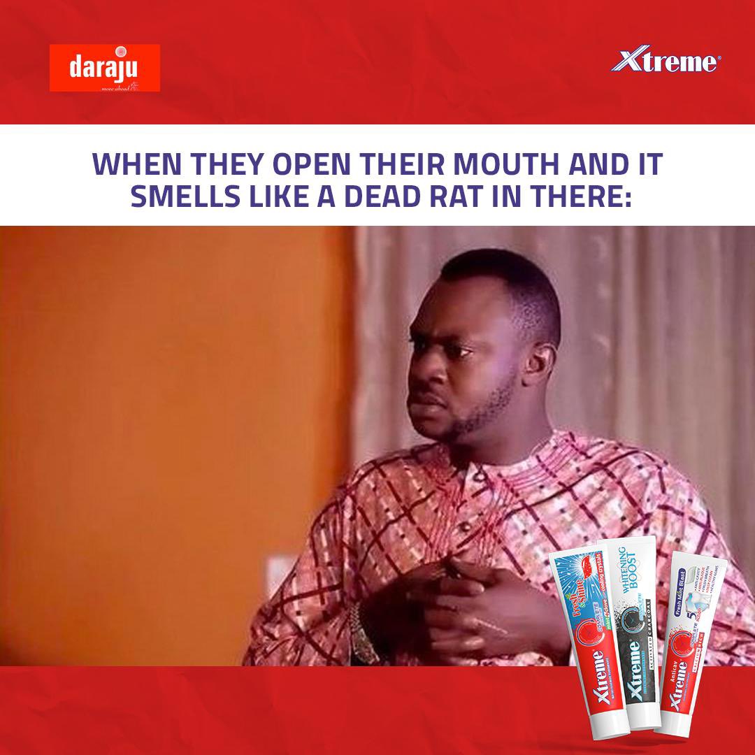 XtremeTPNigeria's tweet photo. Friday is Fridayyy-ing!💃💃

And we see you preparing for that house party but is your breath fresh?😉😉

No? Okay, time to go Xtreme.😊😊

Available in stores near you.💗💗
#Xtremetoothpaste #GoXtreme #OralCare https://t.co/Bq9b3JGNVK