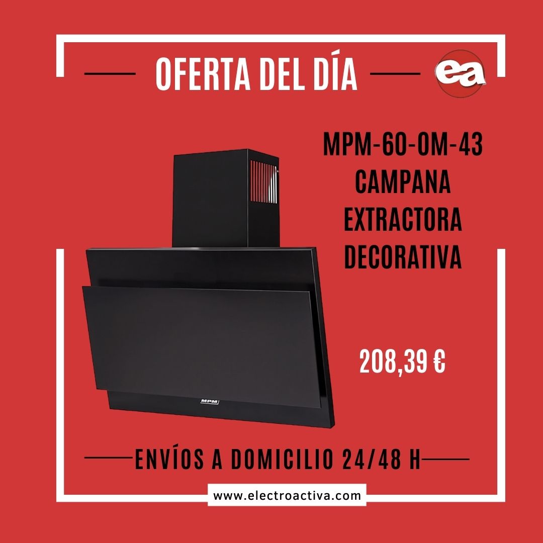 electroactiva's tweet photo. ¡¡La campana extractora es un electrodoméstico muy útil, ya que absorbe los molestos humos, vapores y olores que se crean al cocinar!!

MPM-60-OM-43 Campana Extractora Decorativa 

https://t.co/YbTBWIVcME

#Elmejorprecio #CampanaExtractora #Cocina #Hogar #Electrodomestico https://t.co/TeSeDkDjNf