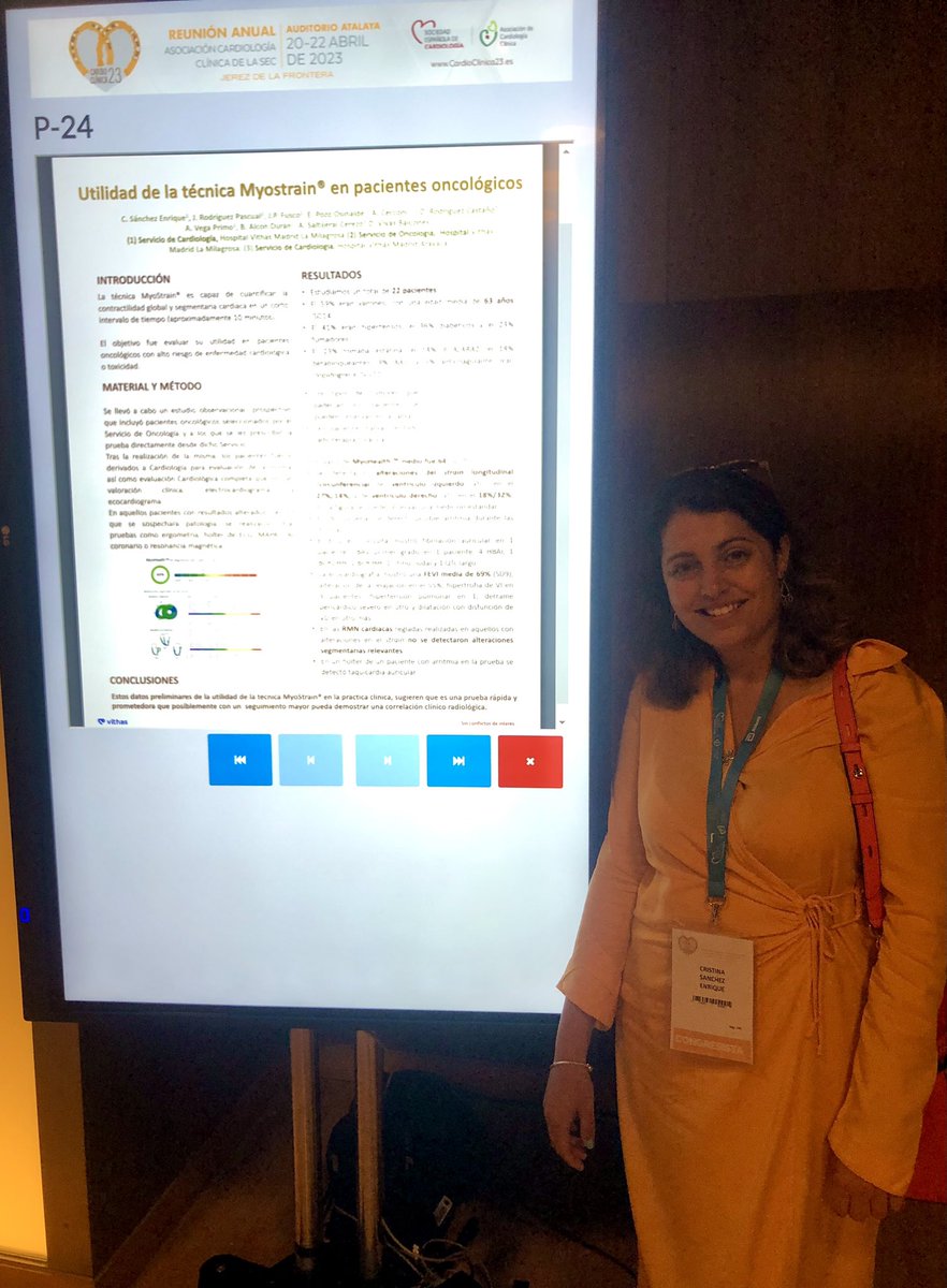 #CardioClinica23 <a href="/csanchezenrique/">Cristina Sánchez Enrique</a> <a href="/adicerezo/">Adriana Saltijeral</a> técnica de my ostra in en pte oncologico.. pba rápida y prometedora.. en un futuro nos puede ayudar a demostrar una correlación Clinico-radiológica!