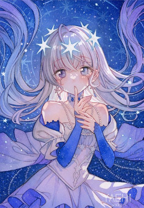 「constellation white hair」 illustration images(Latest)