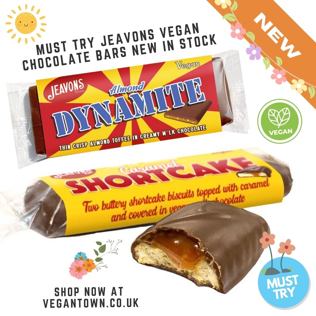 Jeavons Caramel Shortcake bars now at vegantown.co.uk 🤤The most delicious and moreish thing we've tried from this small indie brand and we think you'll absolutely love them! 💚 #vegan #veganfood