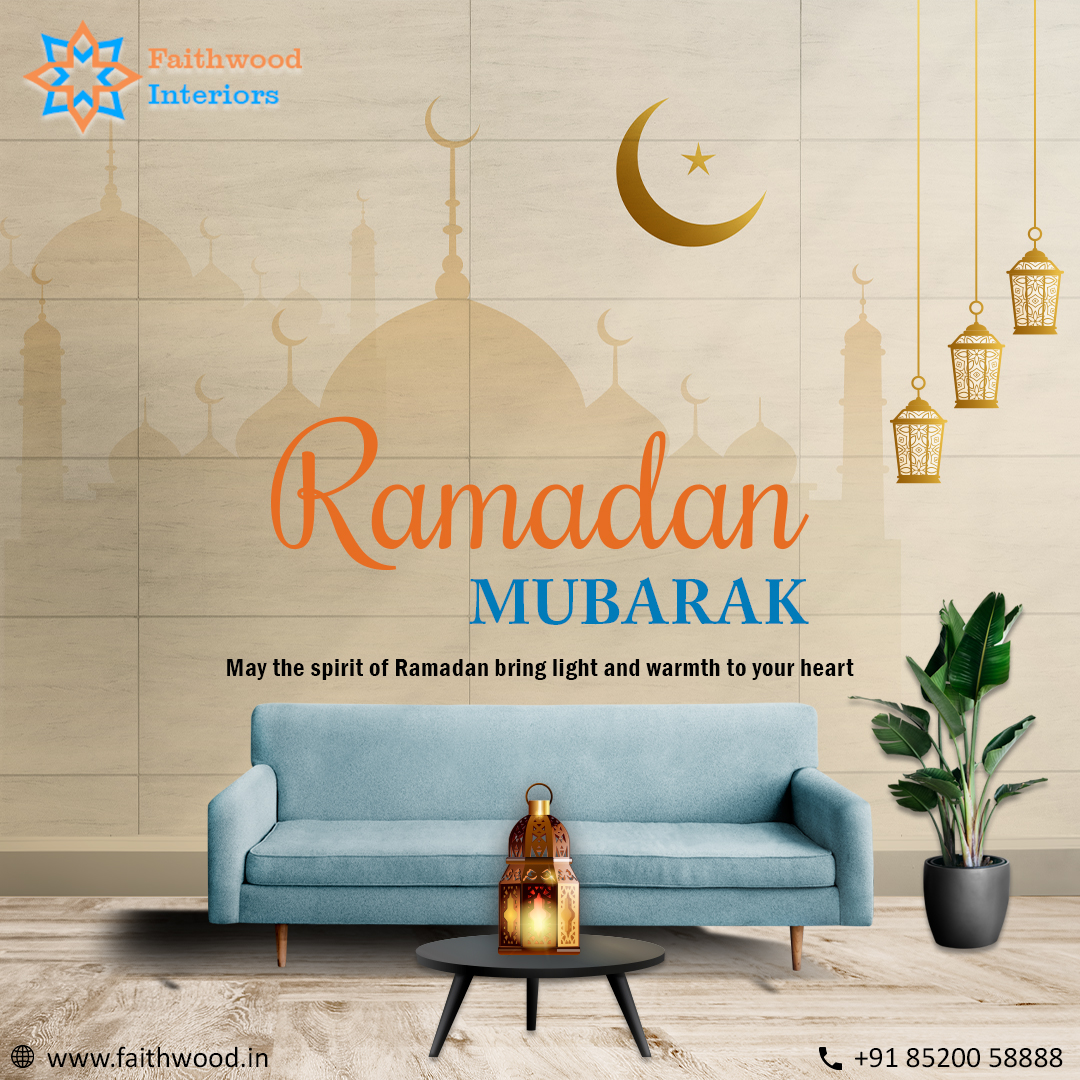 Faithwood Interiors wishes you all a happy Ramadhan. On this special day of Ramadhan, we would like to convey our warmest wishes to you during this precious time.  
#Ramadan2023 #FaithwoodInteriors #RamadhanWishes #ramadhanmubarak #ramadhankareem #happyramadan #SpreadLove