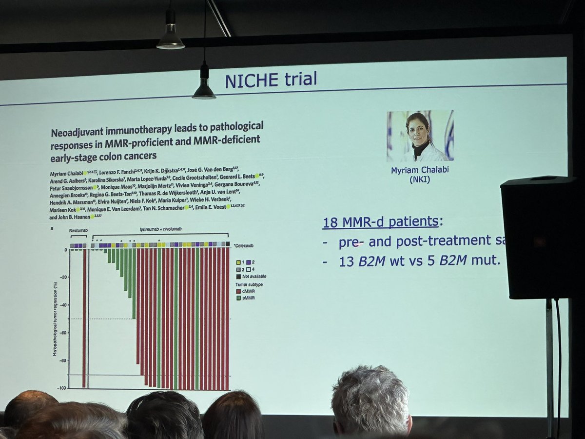4) Dr. Noel de Miranda @NFdeMiranda #colon #cancer #CRC #immunology EXPERT @UniLeidenNews GREAT TALK! identifying gamma delta T cells (gdT) that are enriched and present in pts who respond to #CPI/potential to see HLA- tumors/ #TIMO2023 @sitcancer @CCAlliance @FightCRC