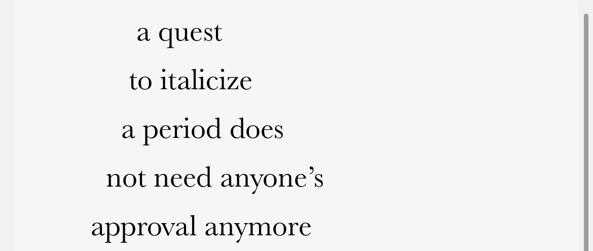 cateatthemuseum's tweet photo. i signed up to a couple of poetry email lists recently, which is a deeply weird way to experience poetry (brief, contextless, strangely transitory given email is an archive) but it’s also making me remember that my favourite poetry is that which i barely grasp anyway https://t.co/bvrHci024V