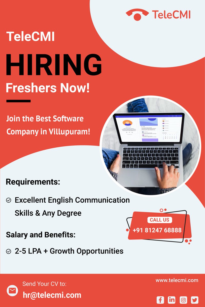 silambucmi007's tweet image. #job_vacancy