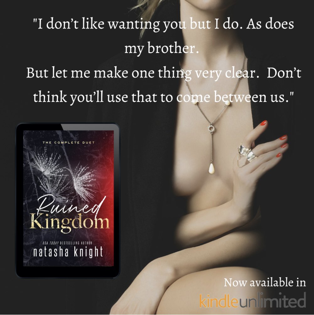 clements1_dawn's tweet photo. The Ruined Kingdom Duet by Natasha Knight is now in #kindleunlimited
Download now!
Ruined Kingdom: https://t.co/fdHya5YJwm
Broken Queen: https://t.co/FzcIWIxM1D
Ruined Kingdom: The Complete Duet: https://t.co/KF5iSvWfZ5
#AgeGap #MFMRomance #ArrangedMarriage #@valentine_pr_ https://t.co/HRux7BkFnz