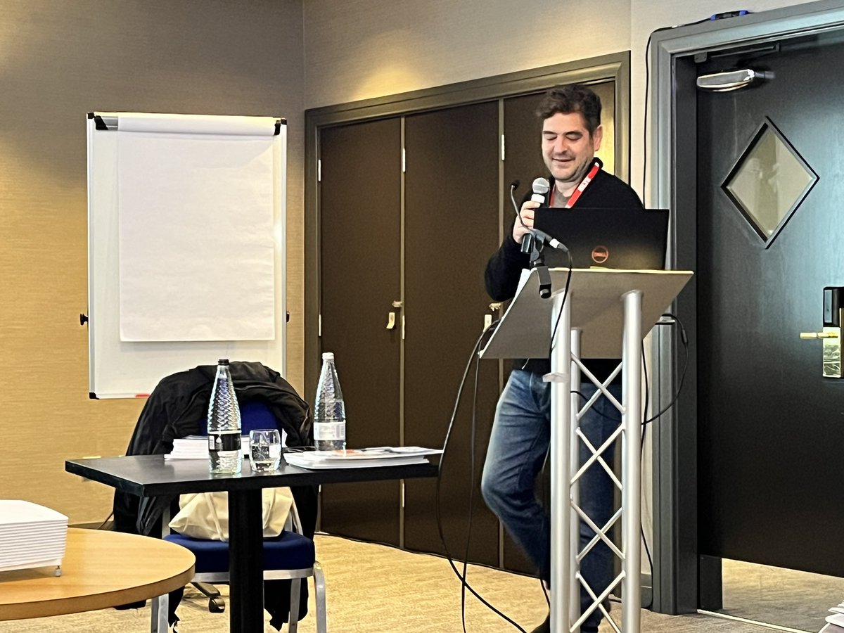 elteducator's tweet photo. At last we have got to Gerhard’s session on having fun with pronunciation! If you want to see the book he’s working with head to stand 9 afterwards @PavilionELT #iatefl2023 #ETpediaPronunciation #pronunciation https://t.co/Xk6lwQ6nKS
