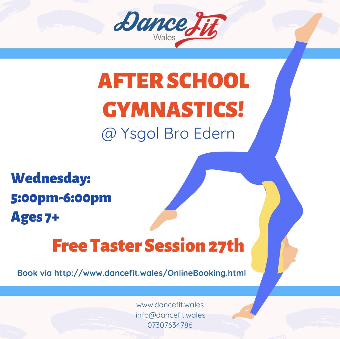 ⭐️Free Taster Session Next Wednesday
5:00 - 6:00pm⭐️
Come try our gymnastics and learn new skills while socialising and having fun!✨

⭐️ Sesiwn Blasu Am Ddim, Dydd Mercher nesaf! 5:00 - 6:00pm⭐️
Dewch i roi cynnig ar ein gymnasteg a dysgu sgiliau newydd wrth gymdeithasu✨