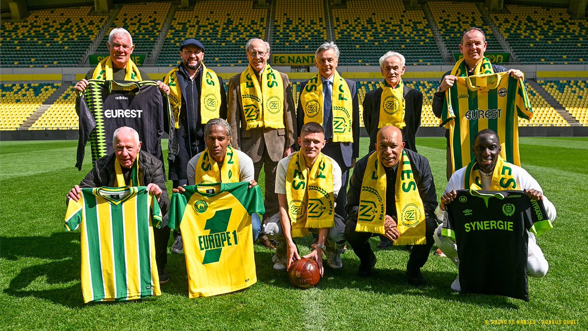 ActuL1_'s tweet photo. 🎂 Le FC Nantes fête aujourd’hui ses 80 ans ! 💛💚

Un club historique de Ligue 1 ! 🇫🇷 

🏆 - Champion de France Ligue 1 : 1965, 1966, 1973, 1977, 1980, 1983, 1995, 2001. 

🏅 - Vainqueur de la Coupe de France : 1979, 1999, 2000, 2022 (et peut-être 2023 👀).

🎖️ - Trophée des Champions : 1965, 1999, 2001.