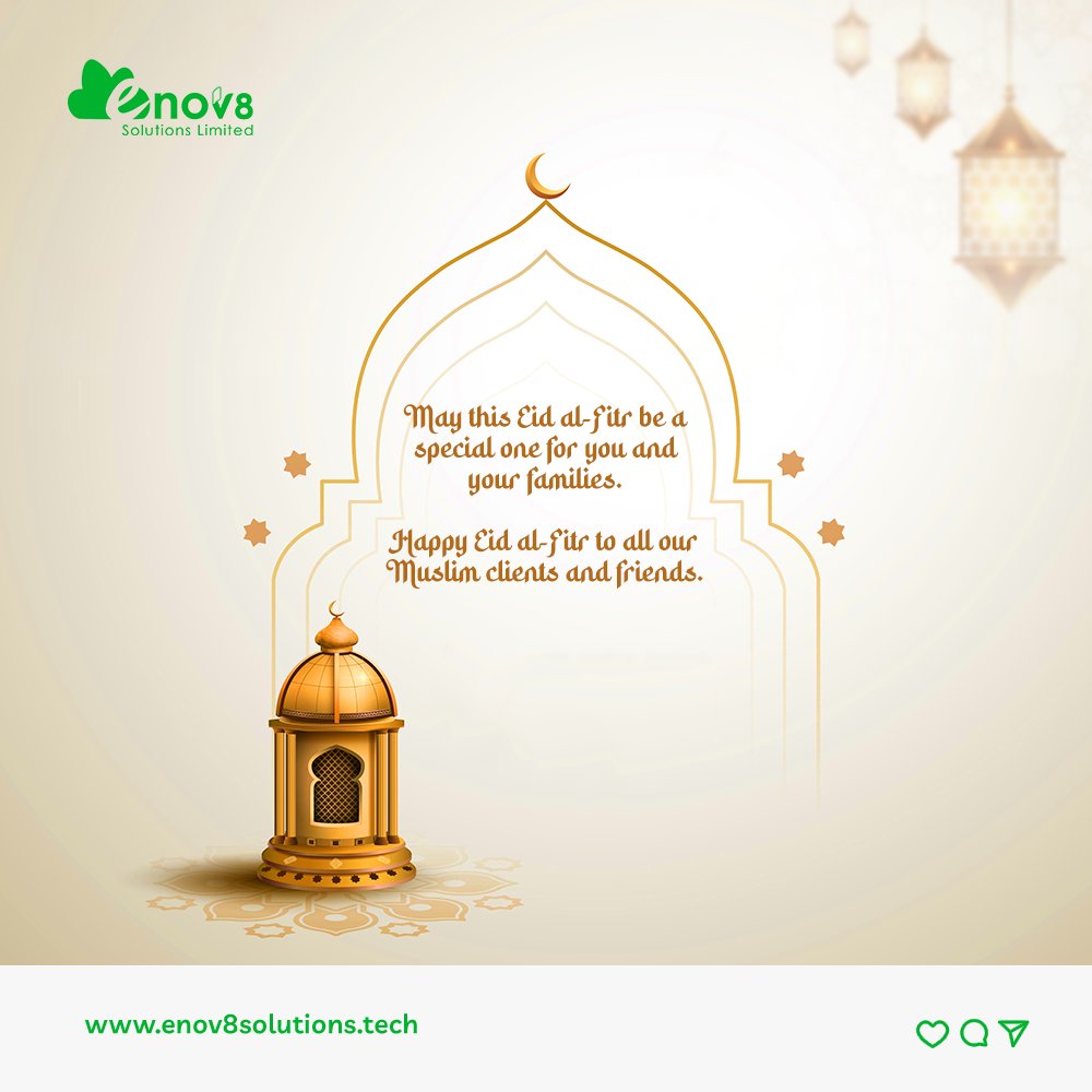 Happy Eid al Fitri to you from all of us at #enov8solutions

#eid2023 #eid2023collection #eidalfitri #seamlessfuture