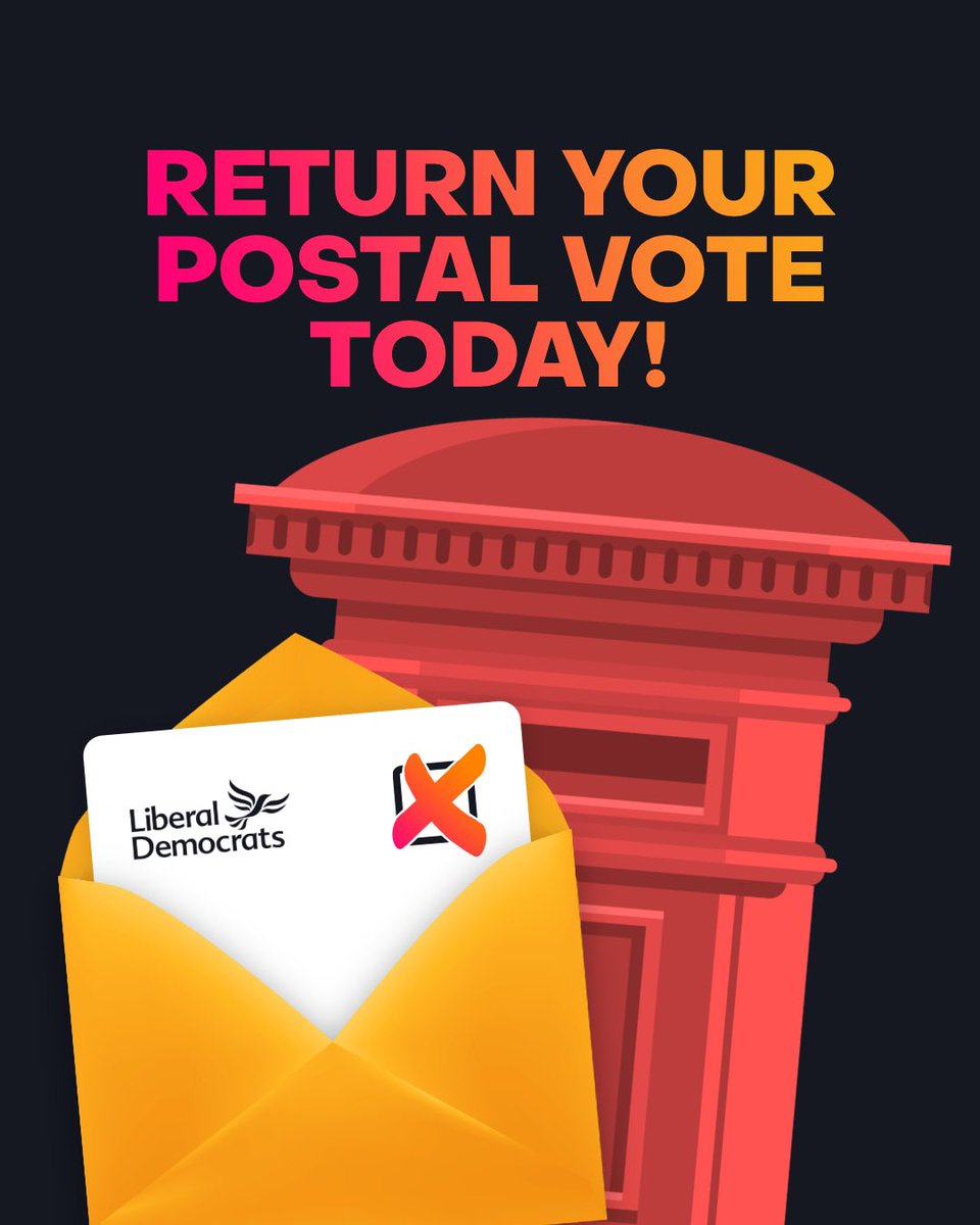 CarlCashman's tweet photo. Postal votes will be arriving from today. Use your vote to elect hard working local Lib Dem Councillors and send the Labour Party in Liverpool a message. #voteLibDem #cleanupLiverpool https://t.co/iK0KmQycSH