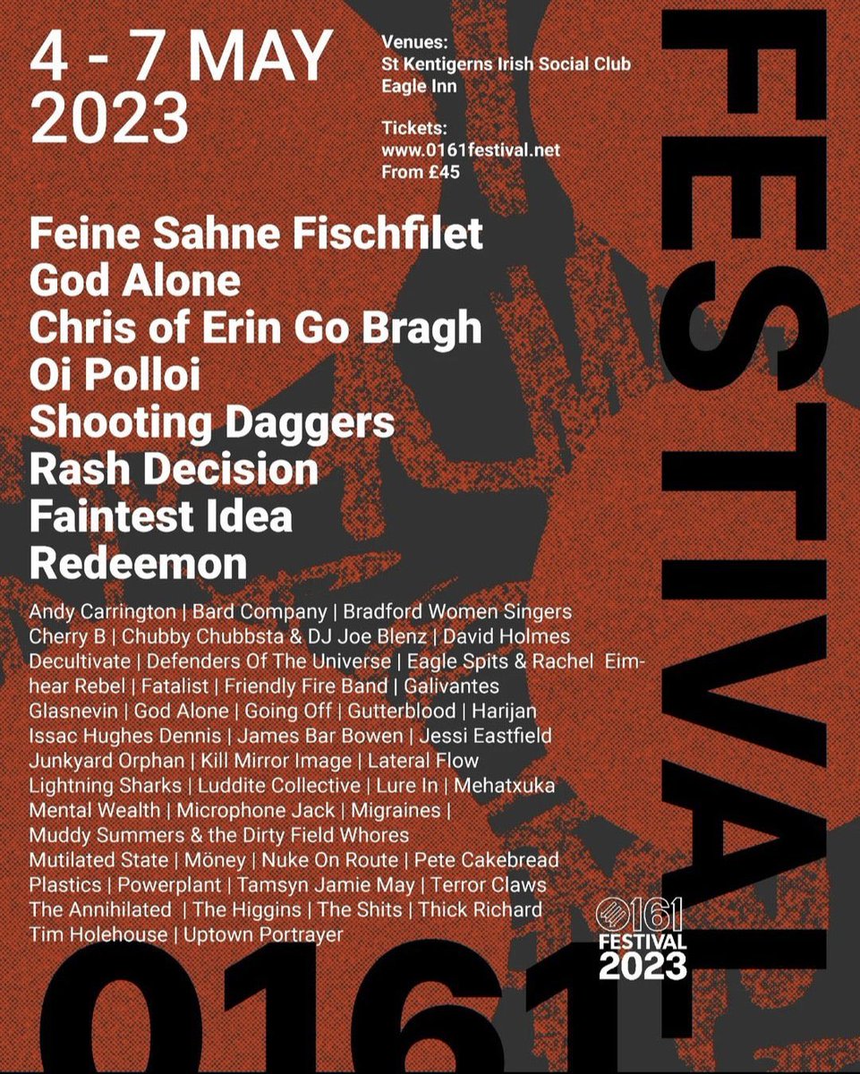 Last night’s show is now online at: underthepavement.org/20th-april-202… We chat with Joe one of the organisers of the <a href="/0161Festival/">0161 Festival</a> which will be taking place at venues and locations across Manchester in May. Find out more and book tickets at: 0161festival.net