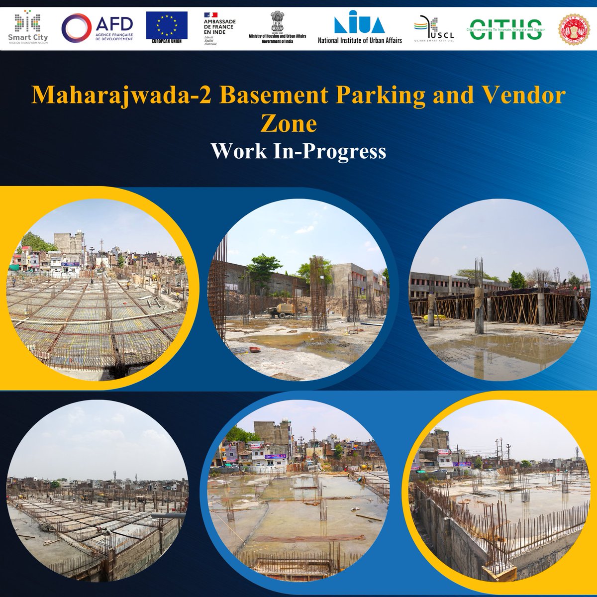 UjjainSmartCity's tweet photo. Maharajwada-2 Basement Parking and Vendor Zone   
Work In-Progress

#MoHUA #ujjain #USCL #umc #SmartCitiesMission #uda #uadd #Ujjainsmartcity #MRIDA #kunalkumarpmc #SmartCitiesIndia #street4all #smartcities_mp #mrida #mahakal #commissioneruad https://t.co/SFJ9kh2hUm