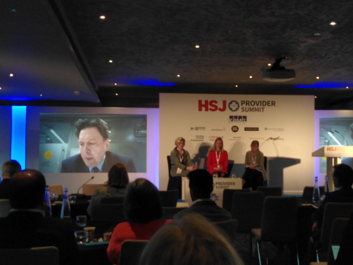 Helpful insight from the panel on the national and local challenges faced by Providers #HSJProvider @hsib_org @r_benneyworth @PSCommissioner @CareQualityComm @HSJAnnabelle