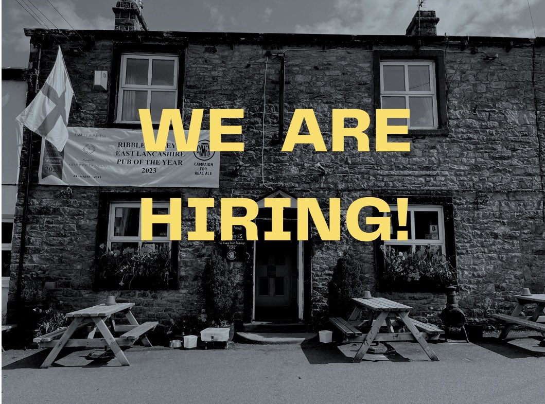 **PLEASE SHARE**

STAFF WANTED

Part time &amp; Full Time Vacancies include: 
- KITCHEN ASSISTANT/ CHEF 
- POT WASH
- FRONT OF HOUSE 

Transport would be required due to location, please call 01200 423112 for more information.