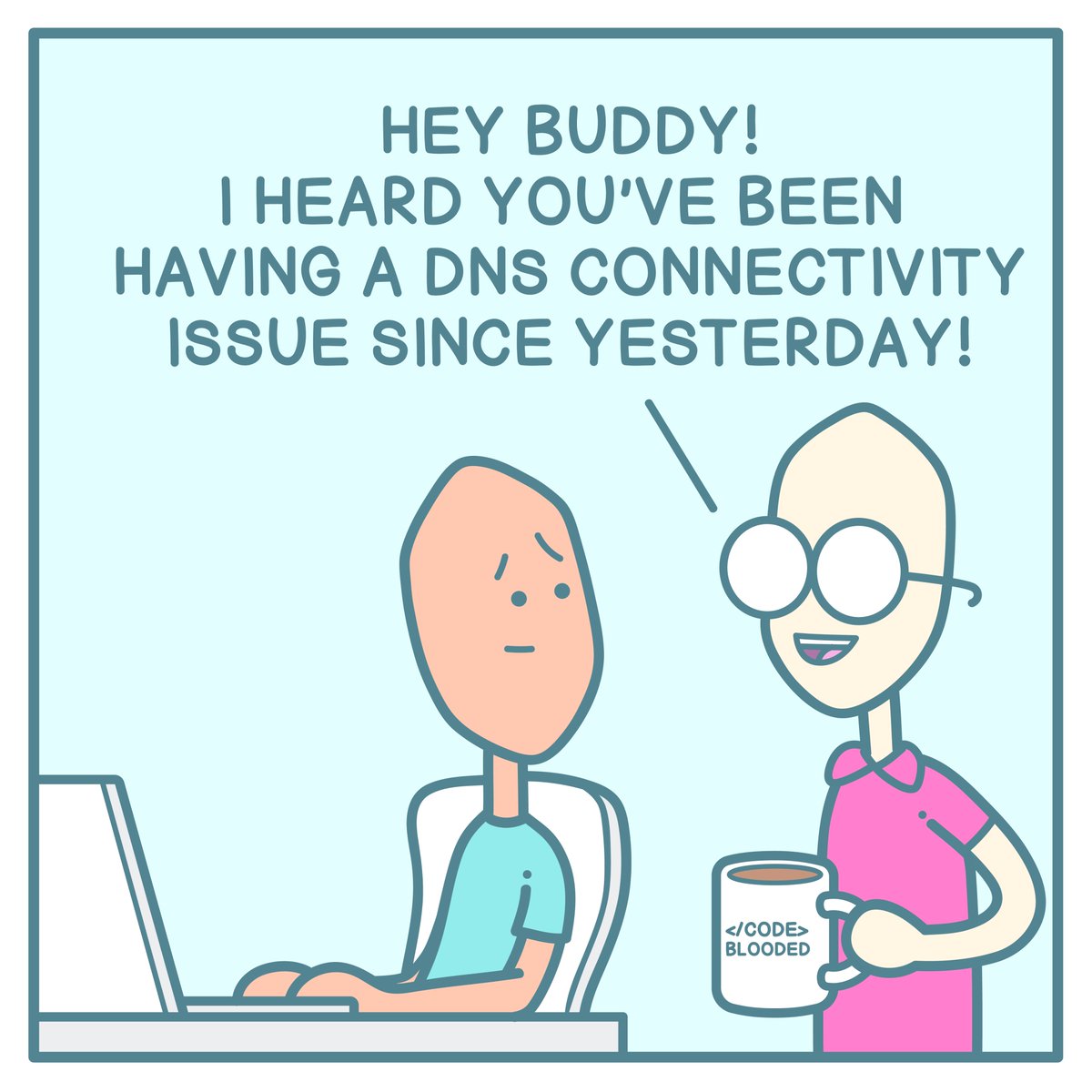 CrystallizeAPI's tweet photo. DNS Joke
https://t.co/XnI5xc8pDQ

#webcomic #devcomic #fridayvibes https://t.co/8d4KQsvEtt
