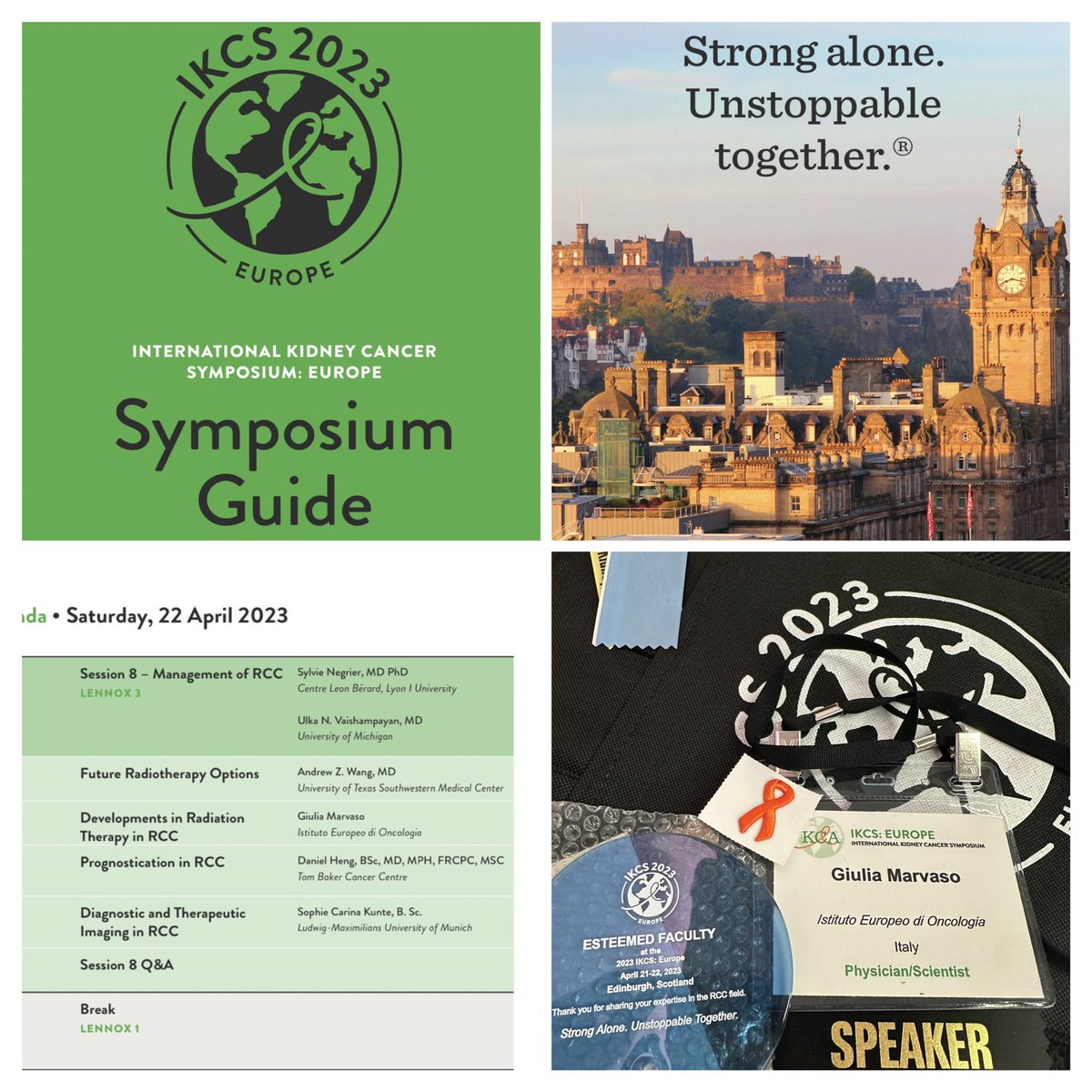 GiuliaMarvaso84's tweet photo. Thanks to #IKCS23 for the opportunity to discuss about the role of Radiotherapy in the management of kidney cancer patients @KidneyCancer @IEOufficiale #Edinburgh https://t.co/eKA8aEYcqe