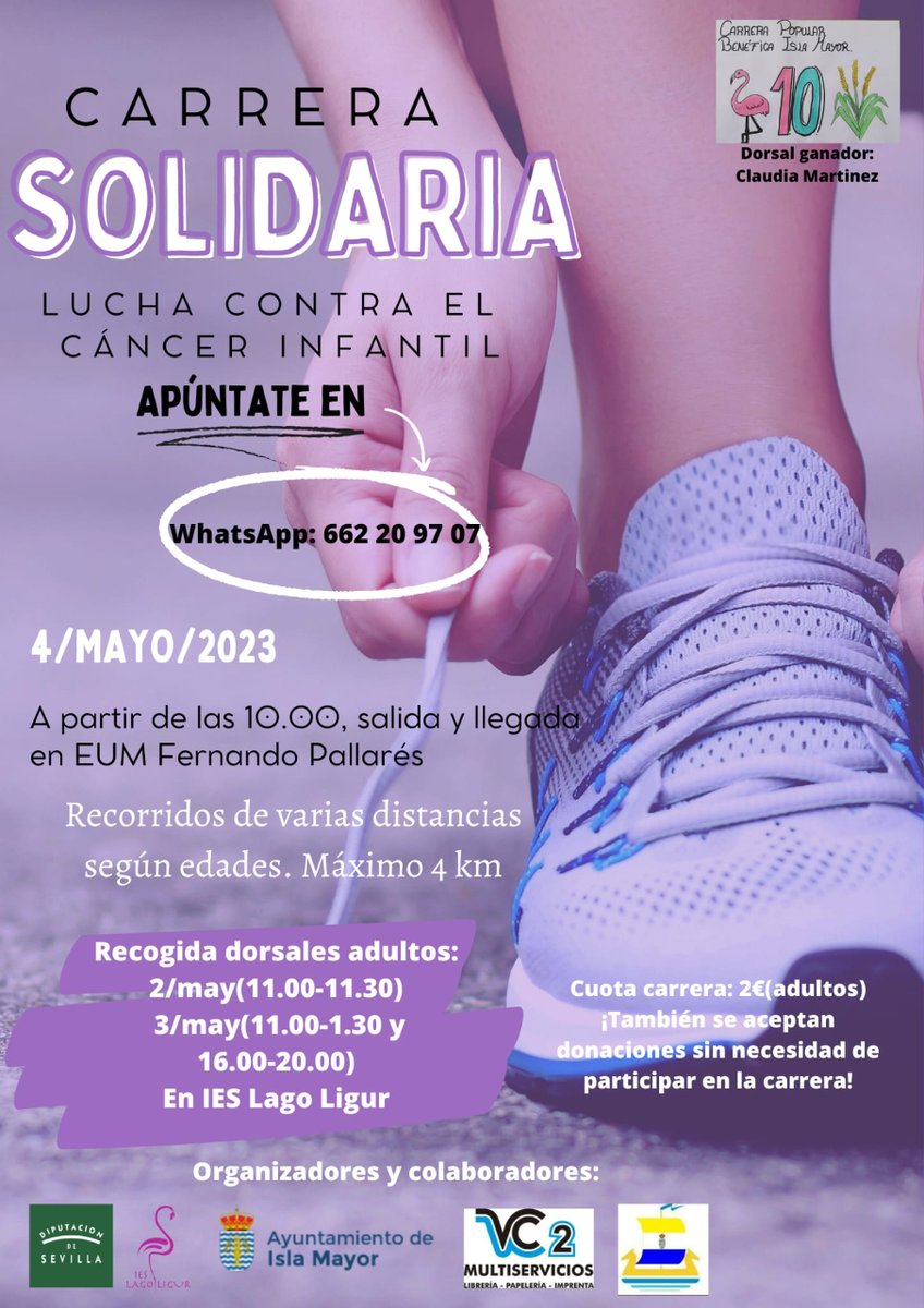 Viernes17es's tweet photo. ¡Todos a colaborar!

El próximo 4 de mayo ser realiza en Isla Mayor la carrera solidaria Lucha Contra el Cáncer Infantil🏃‍♂️🏃‍♀️💨

Os dejamos la información en la página web creada por nuestros alumnos en prácticas de la FP Básica del @ieslagoligur 👧💻🧒

https://t.co/JK4FdflAkY https://t.co/1BjacAL6iV