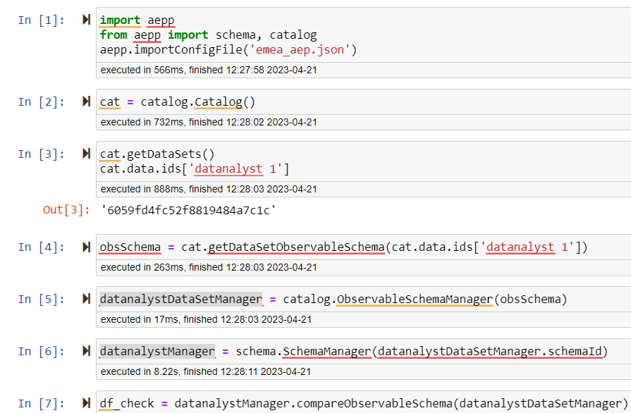 Pitchkrak's tweet photo. In AEP, you may want to check at some point which fields are being used in your schema.
In order to do that, you could try using query service, or the catalog service. Even CJA if you have time and patience.
With aepp, in 7 cells in Jupyter notebook (10 lines)
#aep #adobe #aepp https://t.co/T32AexxIAD